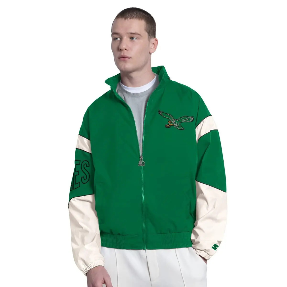 STARTER Men's Starter  Kelly Green Philadelphia Eagles The Gust Full-Zip Hooded Jacket (Men) | No... | Nordstrom