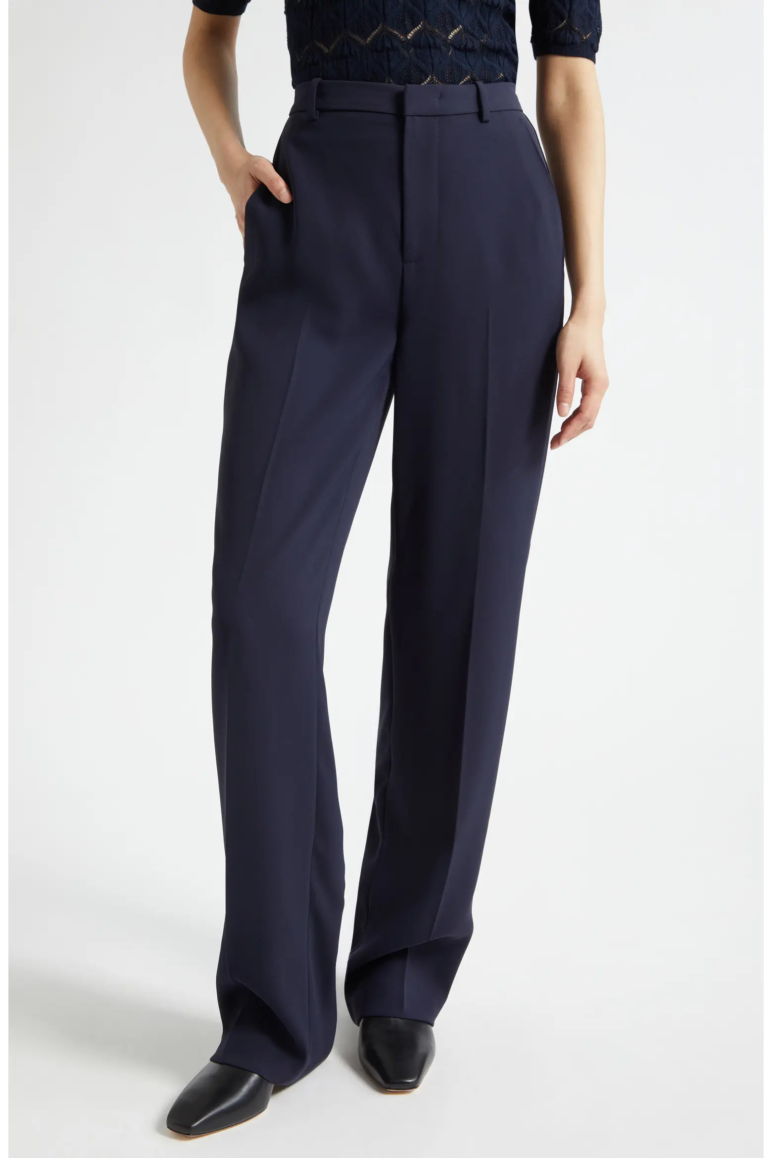 Elsa High Rise Straight Leg Trousers (Women) | Nordstrom | Nordstrom
