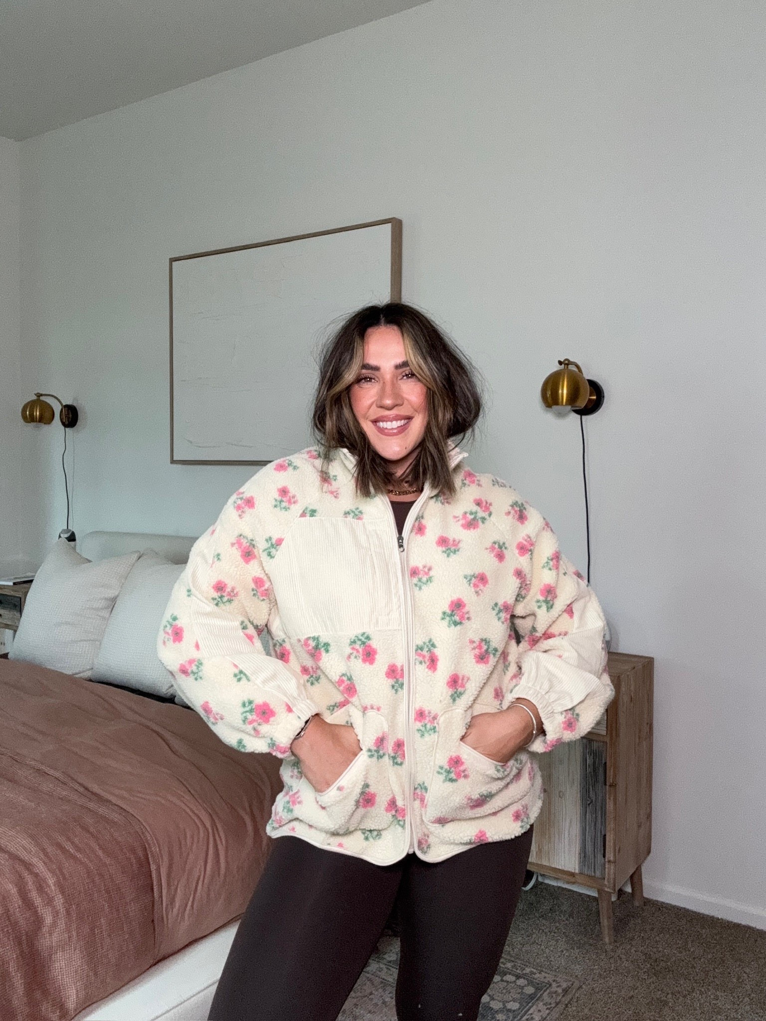 The cutest Amazon Sherpa for fall! I've seen these all over and this one is so comfy at a great price! I love the functional pockets. Super cute to spice up an everyday fall fit! The brown leggings I have on are my fav! 

Amazon fashion, Amazon finds, fall outfits, midsize 

#LTKFindsUnder50 #LTKStyleTip #LTKSeasonal