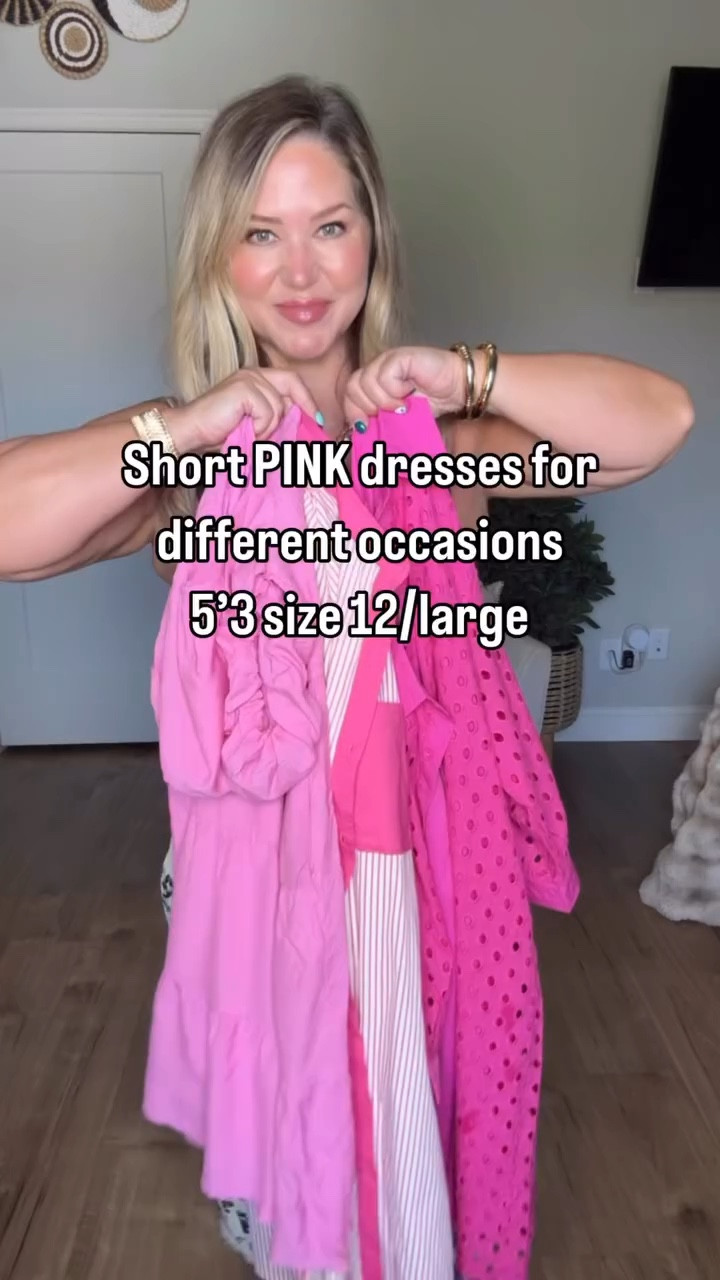 These pink dresses are perfect for dressing up or even a casual look! 

#LTKgrwm #LTKootd #LTKMidsize