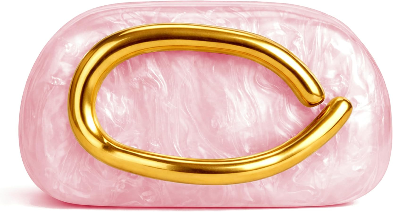 Acrylic Marble Evening Clutch Purse for Women, Elegant Party Wedding Guest Handbag with Metal Han... | Amazon (US)