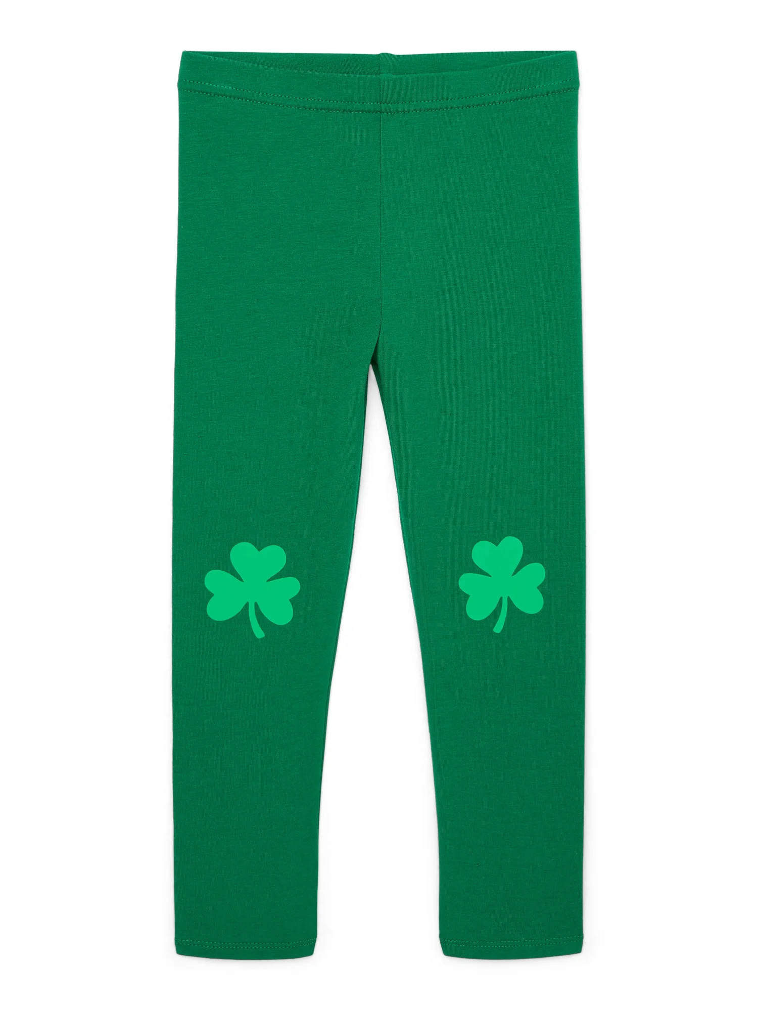 Way To Celebrate Toddler Girl St. Patrick's Day Clover Leggings, Sizes 18M-5T | Walmart (US)