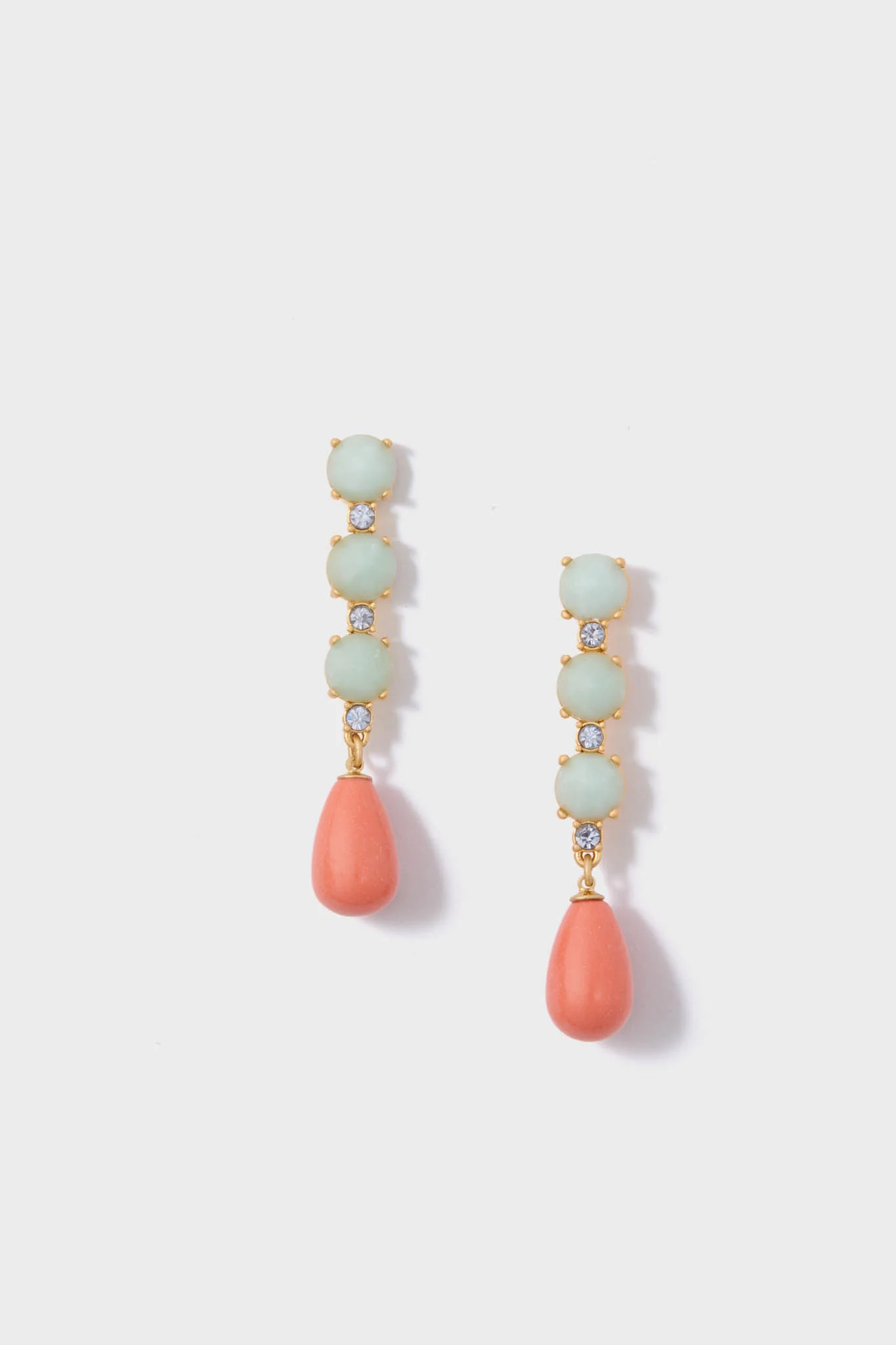 Turquoise and Orange Drop Julie Earrings | Tuckernuck (US)
