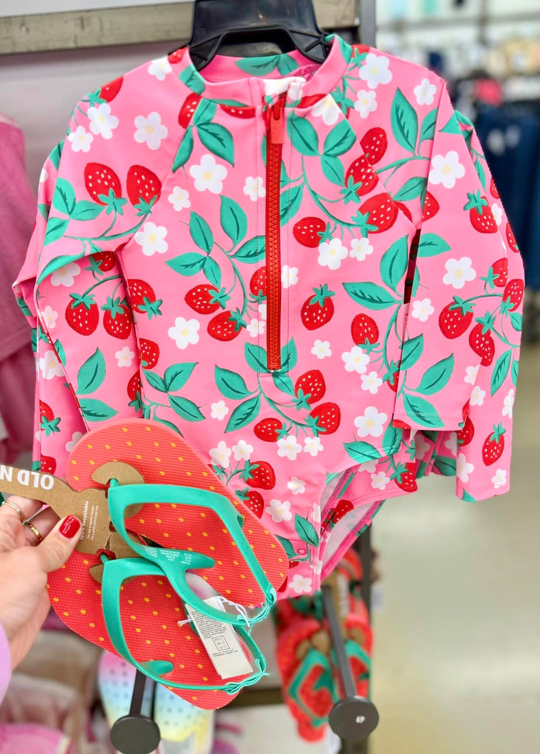 The cutest toddler/ little girls Strawberry swim suit and matching strawberry flip flop sandals for Summer 😍🍓
-

#toddlergirls #toddlergirlfashion #toddlergirlstyle #girlmom #girlsoutfit #girlsfashion 

 #LTKBaby #LTKBump #LTKKids
