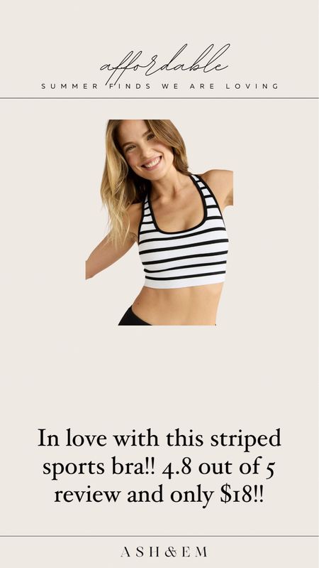 Striped sports bra for under $20

#LTKFitness #LTKActive #LTKFindsUnder50