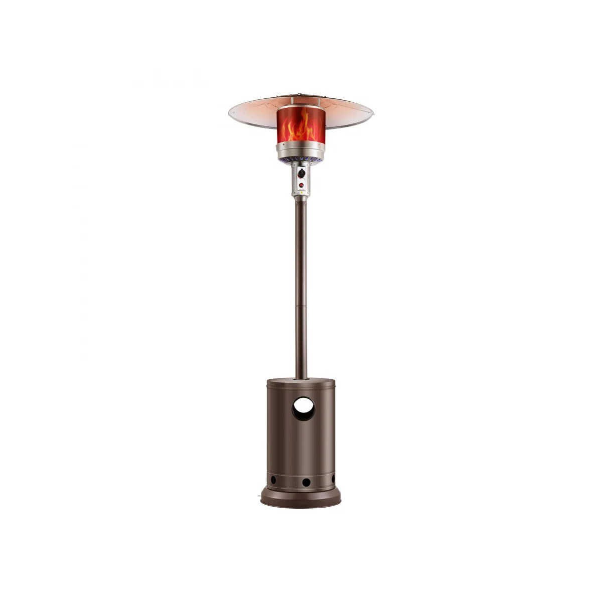 Propane Patio Heater 50000BTU Tall Hammered w/Wheels Outdoor | Wayfair North America