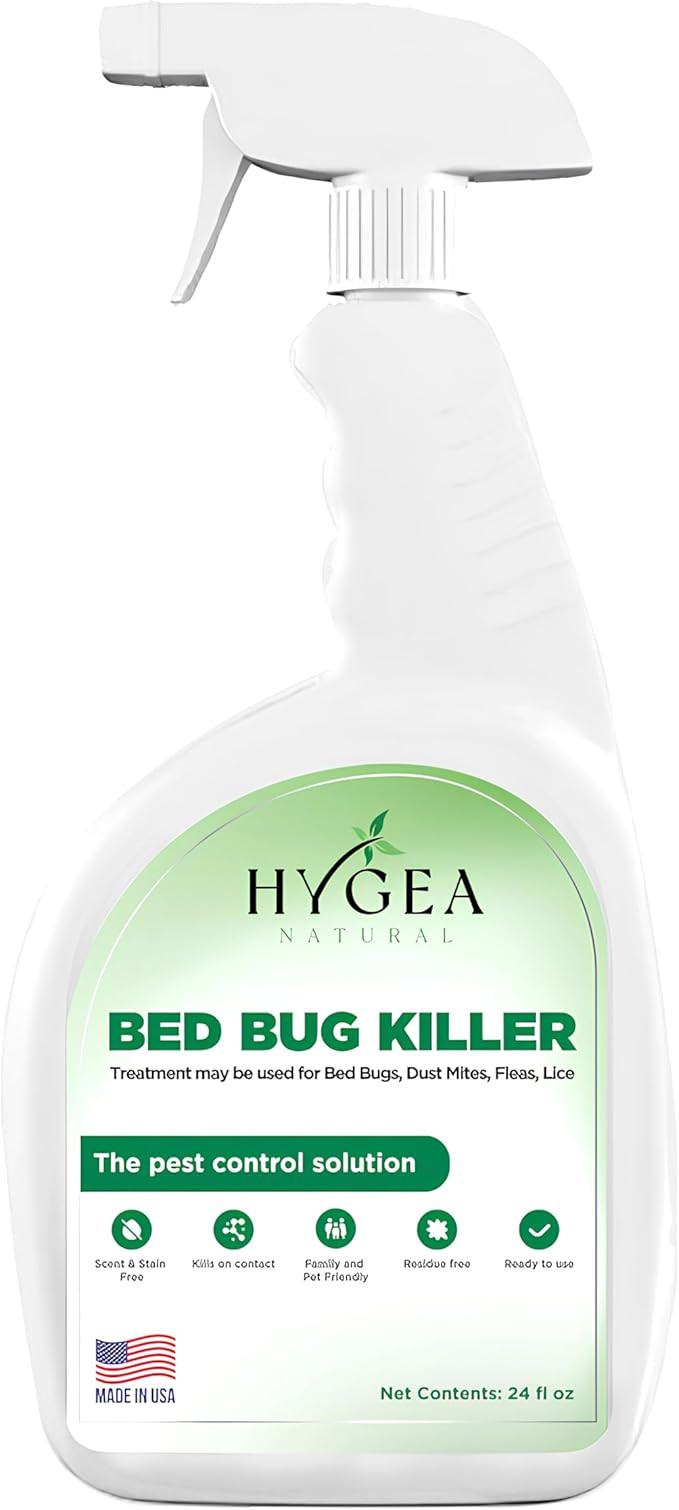 Hygea Natural Lice, Mite, and Bed Bug Killer Natural Spray - Child & Pet Friendly - Immediate Res... | Amazon (US)