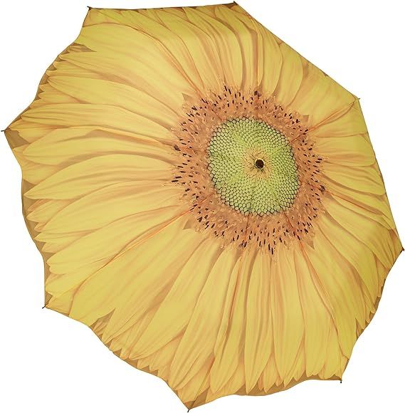 Galleria Sunflower Auto-Open/Close Extra Large Portable Rain Folding Umbrella Yellow | Amazon (US)