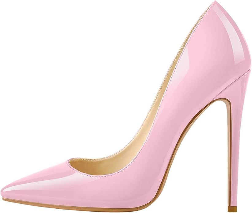 Richealnana Women's Classic Pumps Pointed Toe Sexy 4.7 Inches High Heels | Amazon (US)