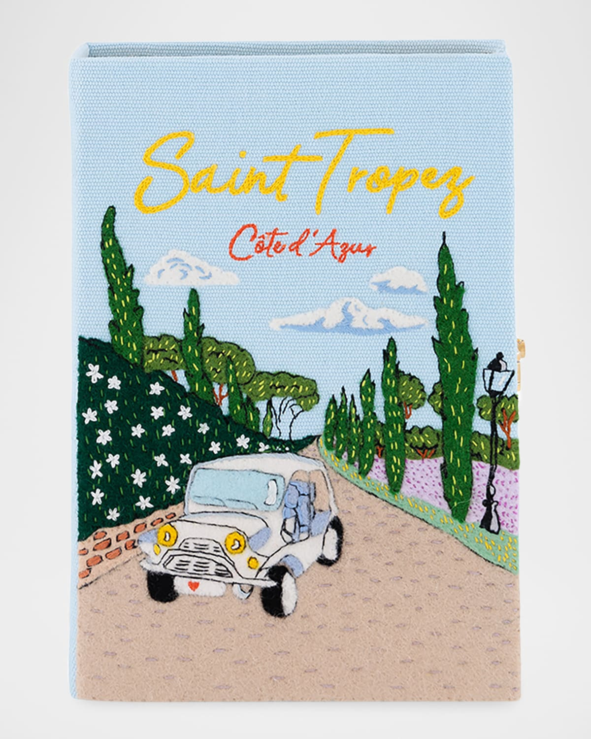 Saint-Tropez Appliqué Clutch Bag | Neiman Marcus