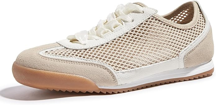LUCKY STEP Women's Mesh Casual Fashion Sneakers Retro Breathable Walking Shoes Lightweight Classi... | Amazon (US)