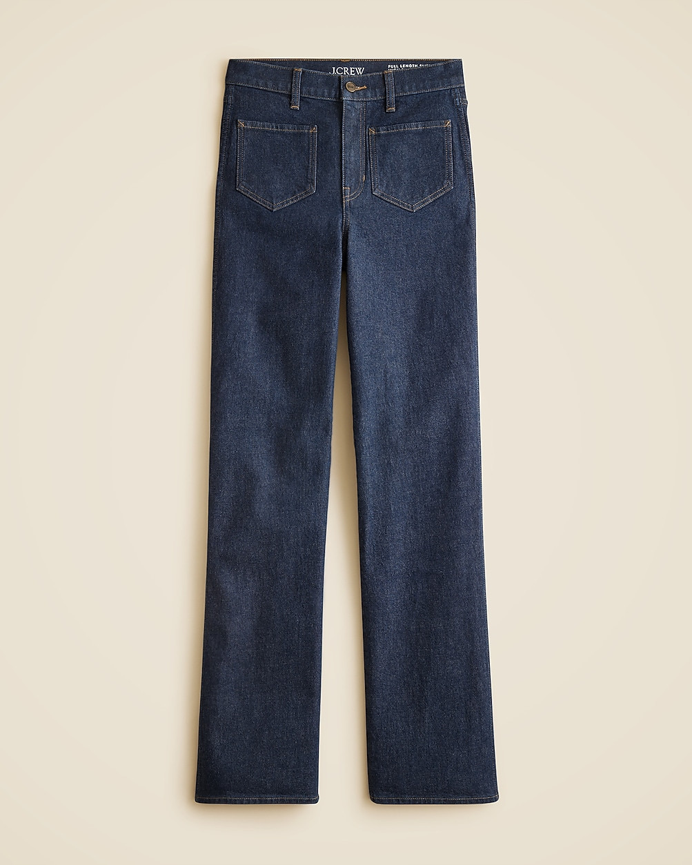 Full-length slim-wide jean with patch pockets | J. Crew US