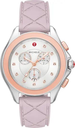 Women's Cape Chronograph Lilac Silicone Watch, 38mm | Nordstrom Rack