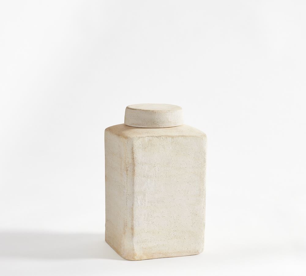 Artisan Handcrafted Terracotta Vases - White | Pottery Barn (US)