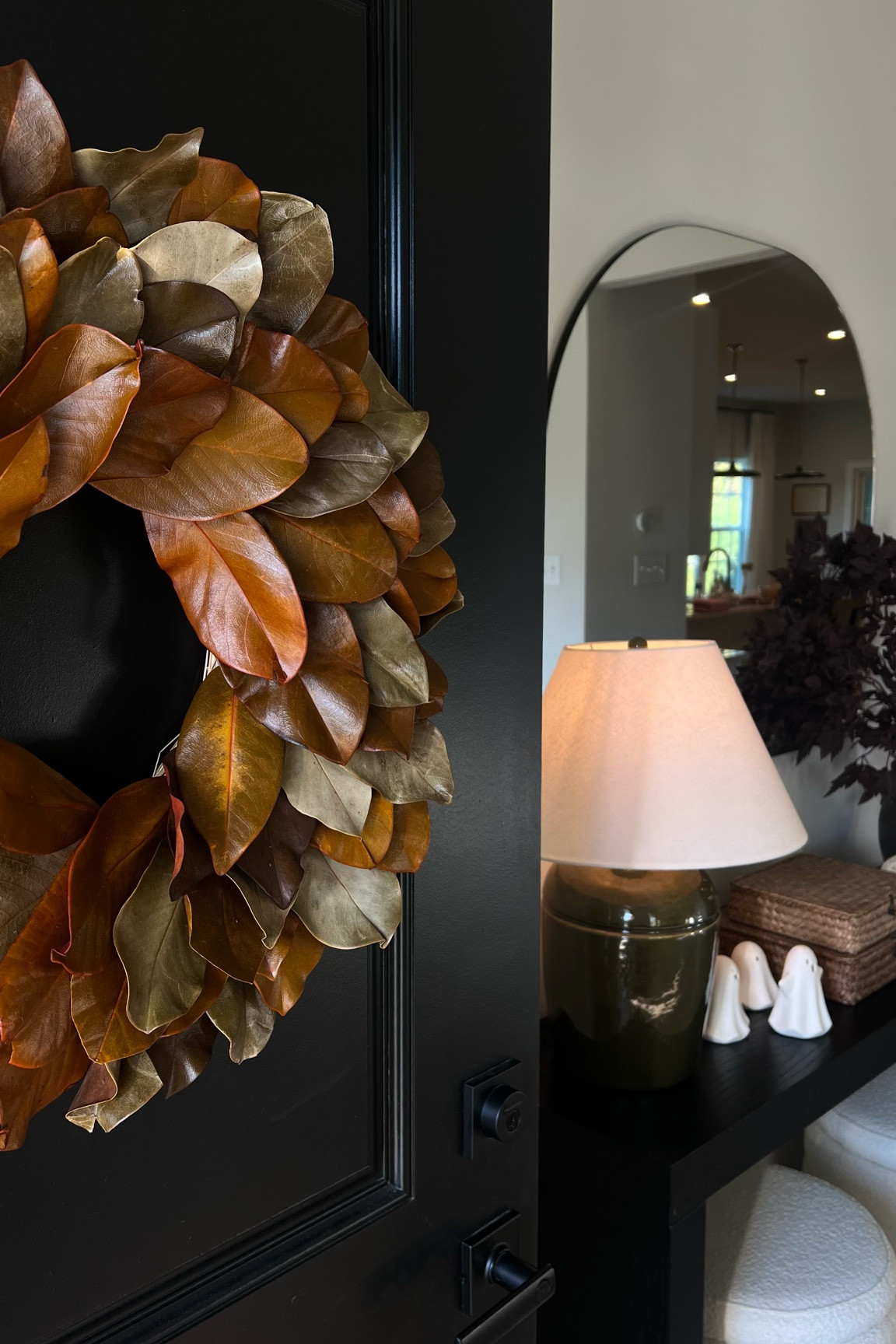 magnolia preserved wreath from Target / fall decor