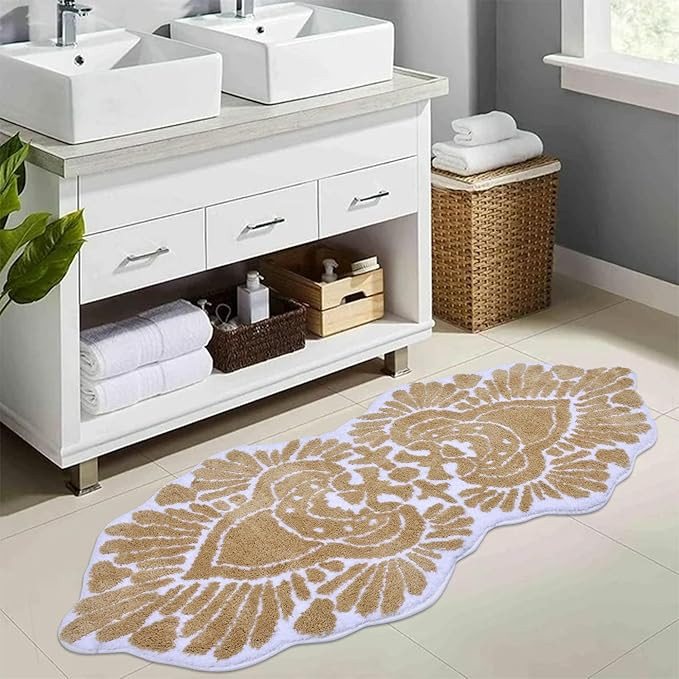 Bathroom Runner Rug 18x47 Non Slip Absorbent Bath Mats Long Bathroom Rugs Machine Washable Carpet... | Amazon (US)