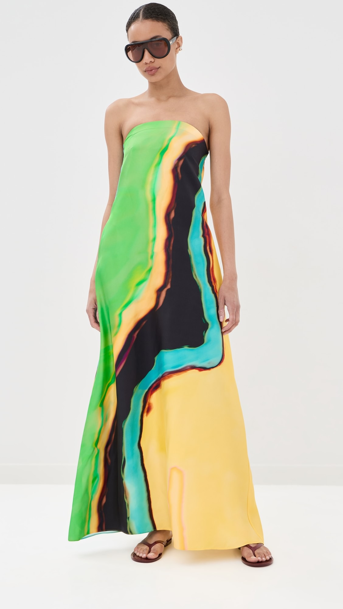 Aura Silk Strapless Dress | Shopbop