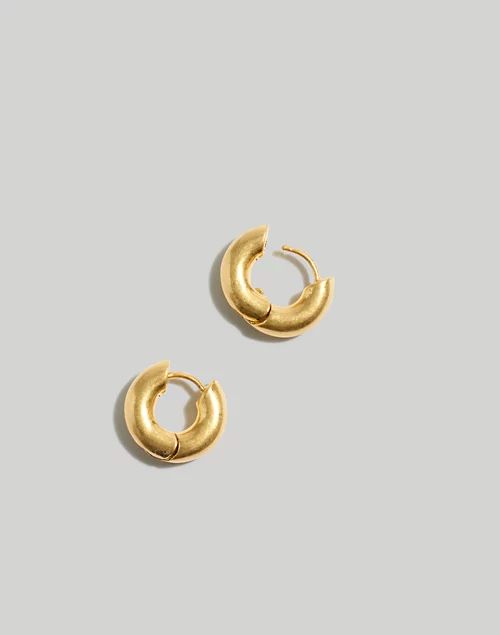 Chunky Huggie Hoop Earrings | Madewell