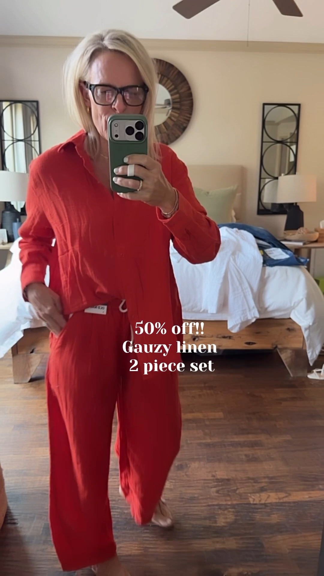 50% off at Old Navy!! 

This is a crinkle, gauze, soft fabric, and comes in six different color ways. Piece is sold separately.
I got a small, mattress size in each piece. I feel like this is a slightly unique take on a great set. 

Great for summer travel beach vacations ￼￼