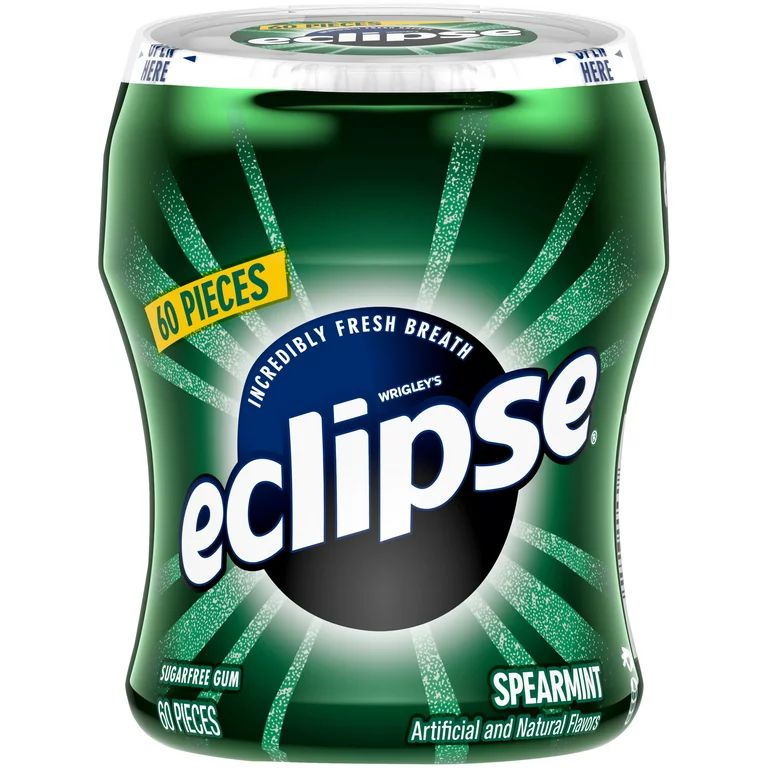Eclipse Spearmint Sugar Free Chewing Gum Bulk Pack - 60 Ct Bottle | Walmart (US)