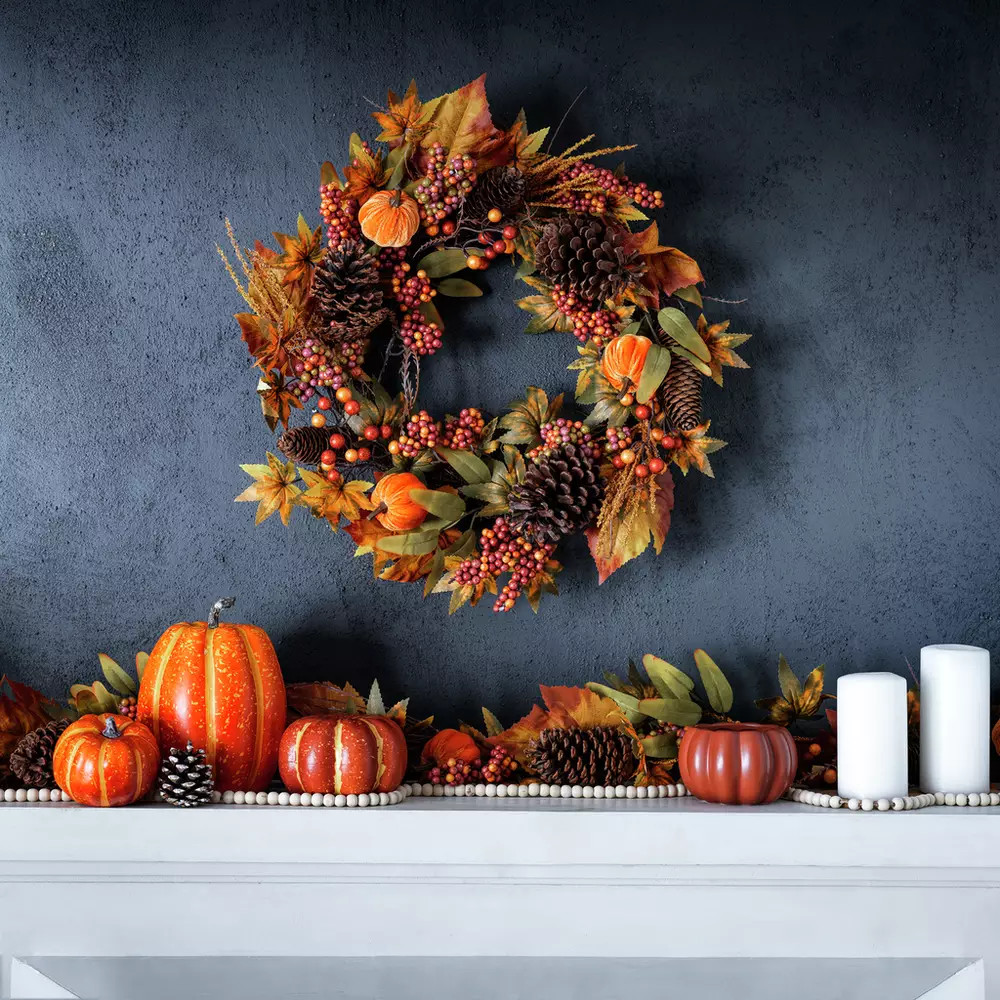 Buy Argos Home Autumn And Halloween Wreath | Halloween decorations | Argos | argos.co.uk