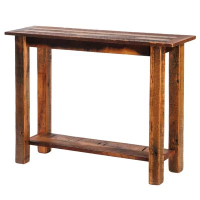 Reclaimed Barnwood 48" Solid Wood Console Table | Wayfair North America