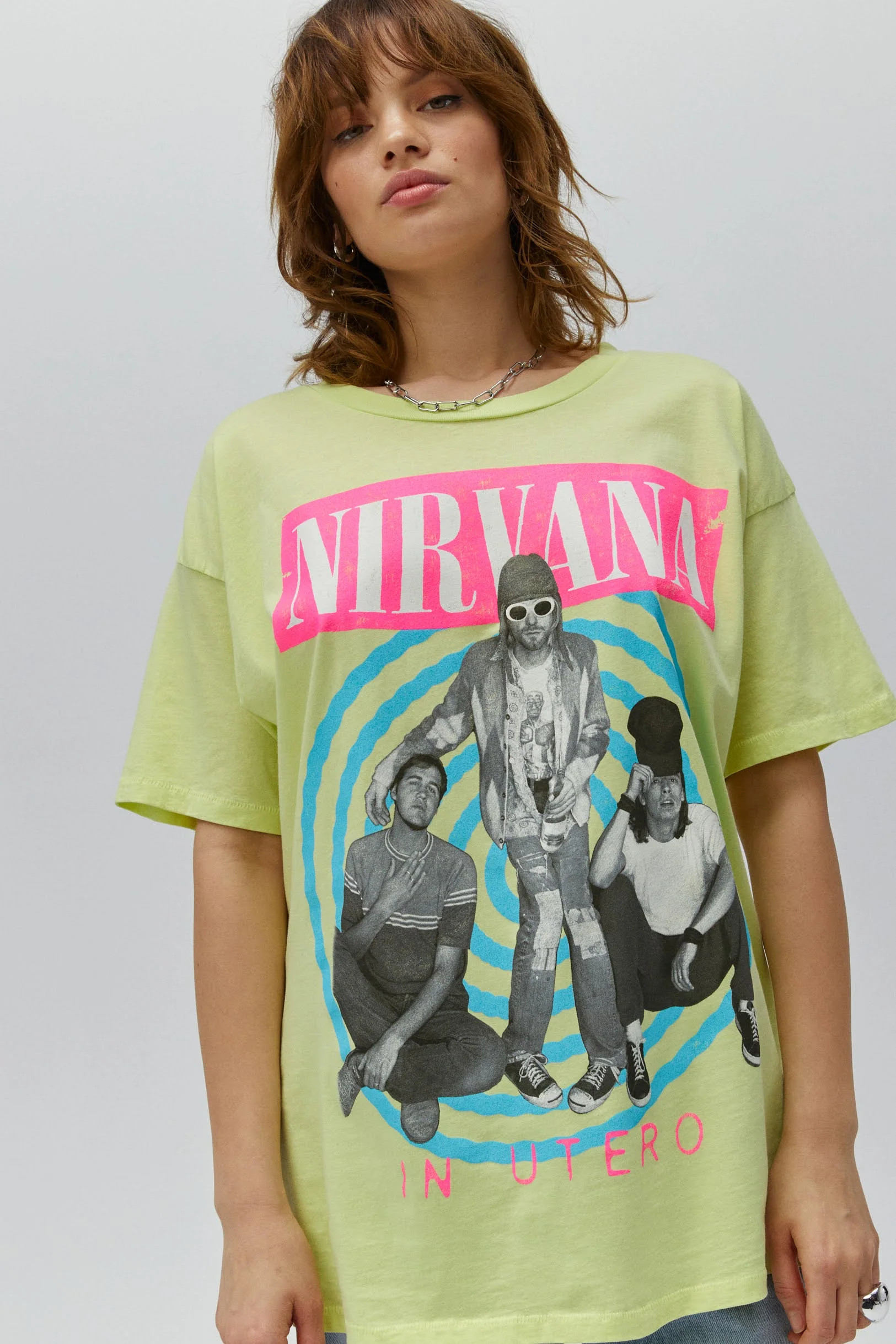 Nirvana In Utero Photo Merch Tee in Sun Glow | Daydreamer