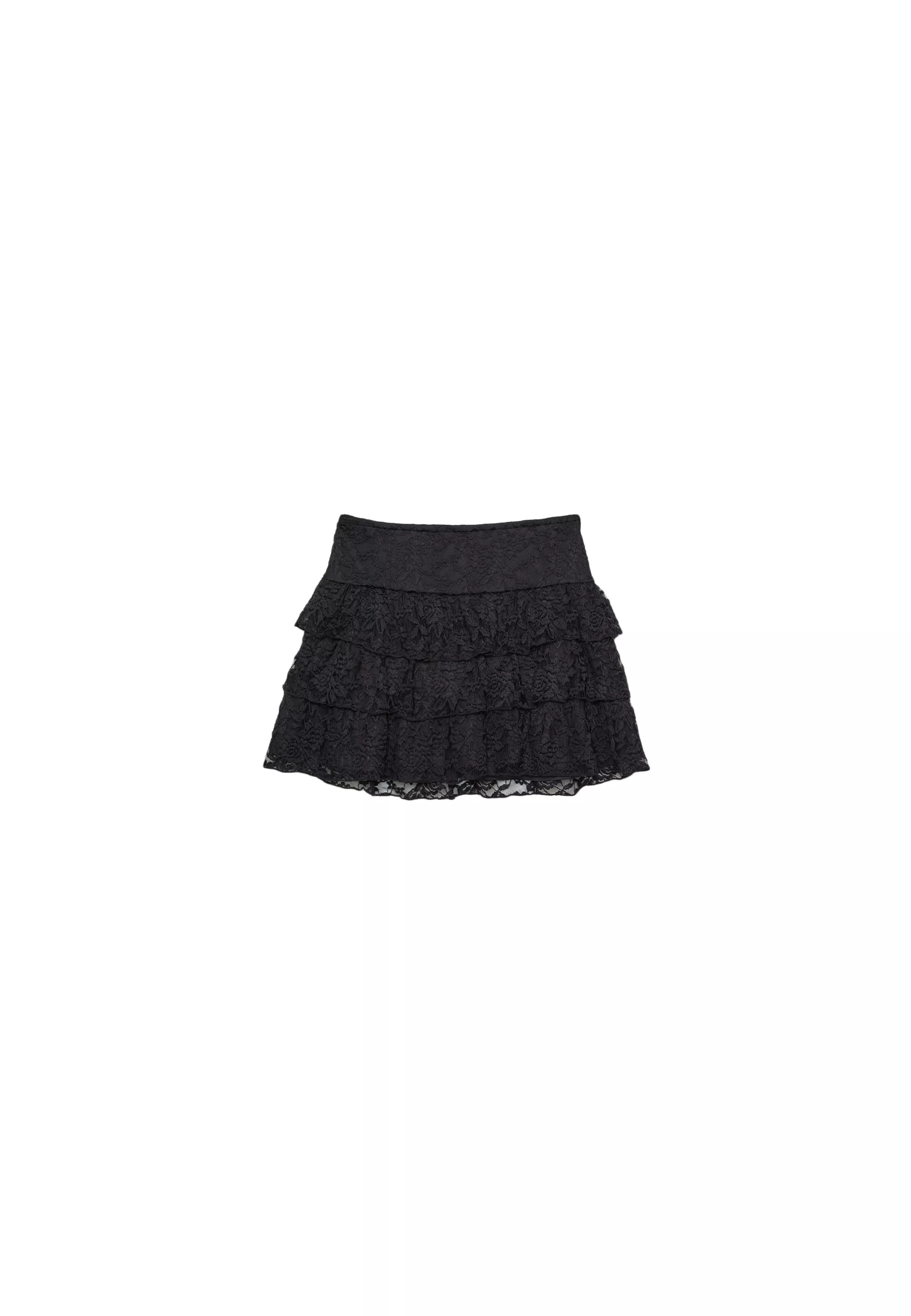Lace skort - Women's fashion | Stradivarius United Kingdom | Stradivarius (UK)