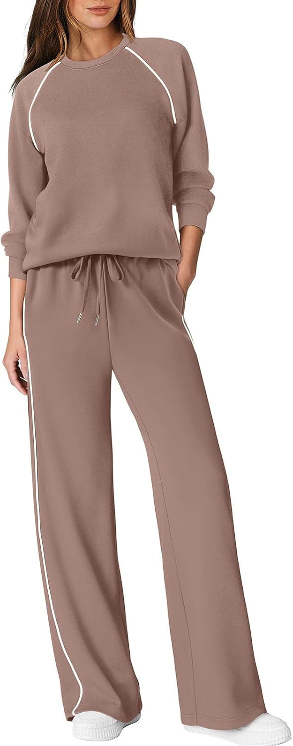 Sampeel Women 2 Piece Lounge Sets Sweatsuit Fall Outfits Matching Sets | Amazon (US)