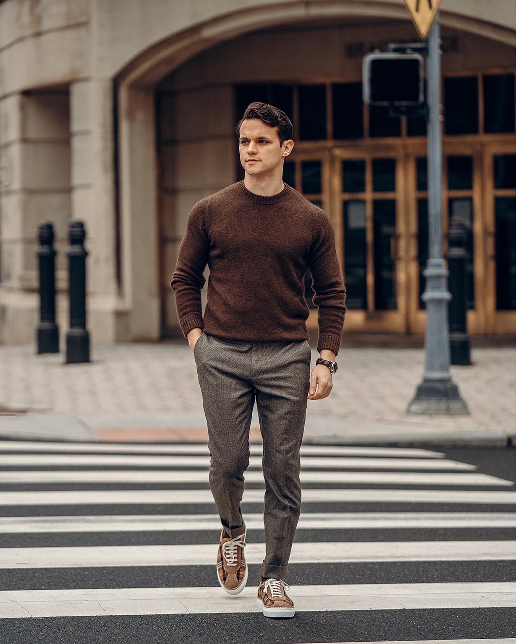 On the move in new sneakers from @taft. Would you wear this casual look? 😎 Use code “Gentlemans10” from now until 12/18 for a discount on all shoes, sneakers, and boots. 

Sweater: Taylor Stitch
Pants: Proper Cloth
Sneakers: The Hampton Sneaker in Aberdeen from Taft
Watch: Seiko

#LTKmens #LTKfit #LTKSeasonal