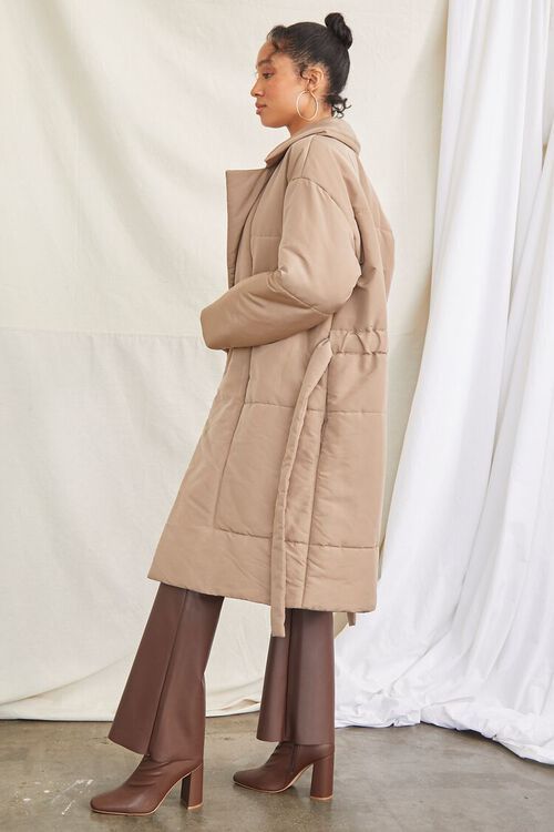 Quilted Longline Wrap Coat | Forever 21 (US)