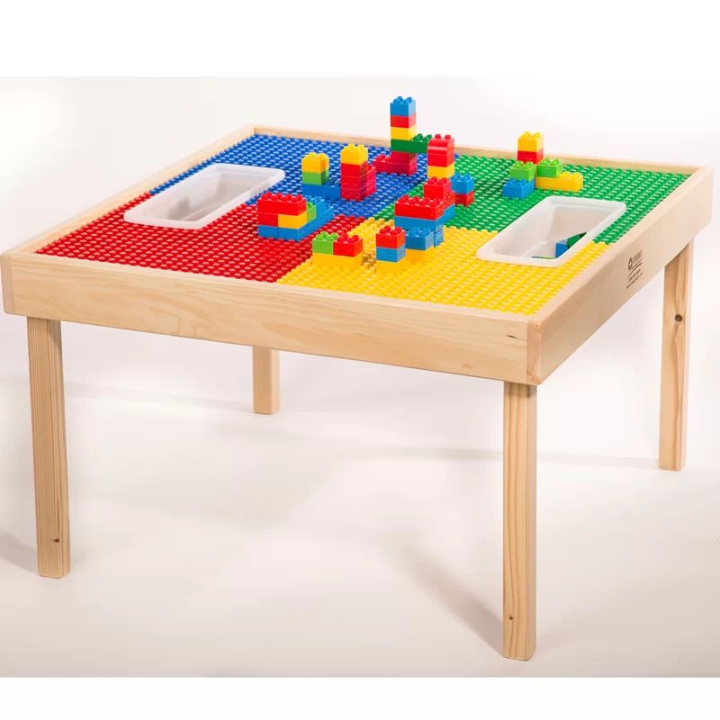 Fabiola Multi Activity Kids Square Lego Table | Wayfair North America