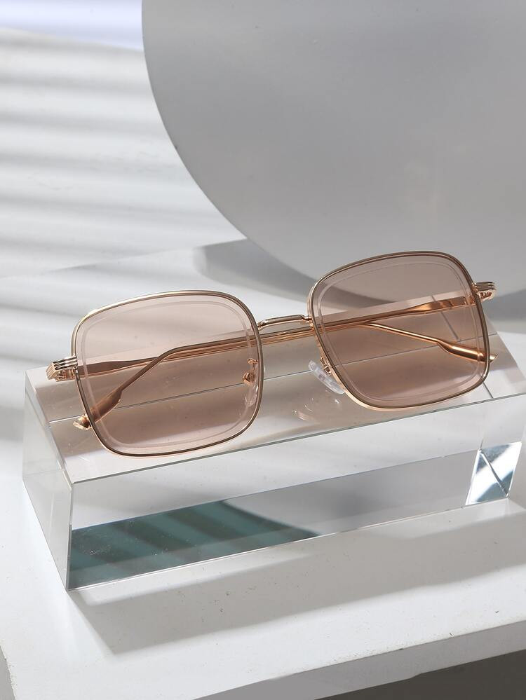 Square Frame Tinted Lens Sunglasses | SHEIN