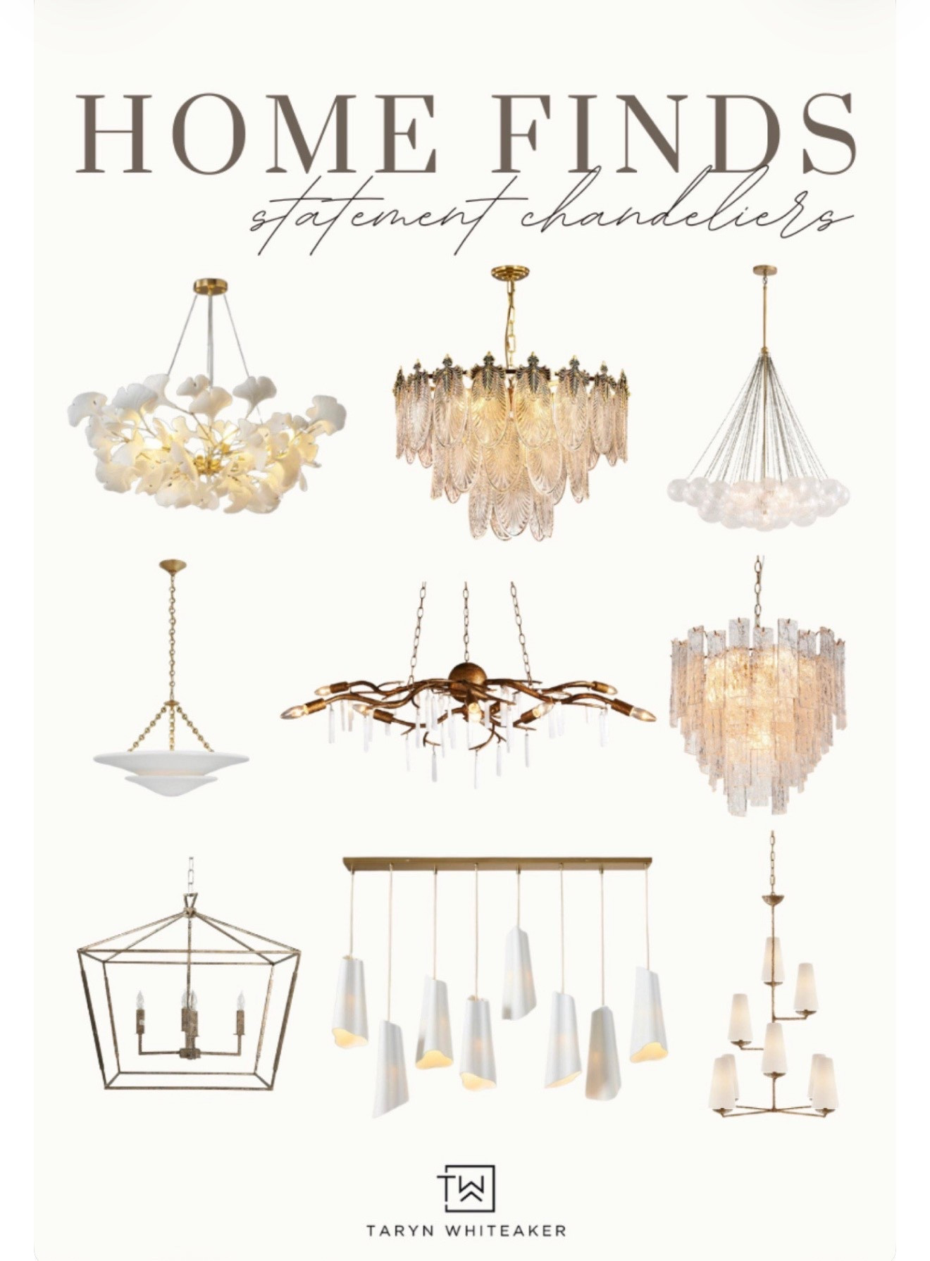 Gold statement chandelier options! 

#LTKHome