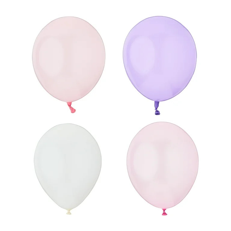 9" Pink Mix Latex Balloons, 20 Pieces, by Way To Celebrate | Walmart (US)