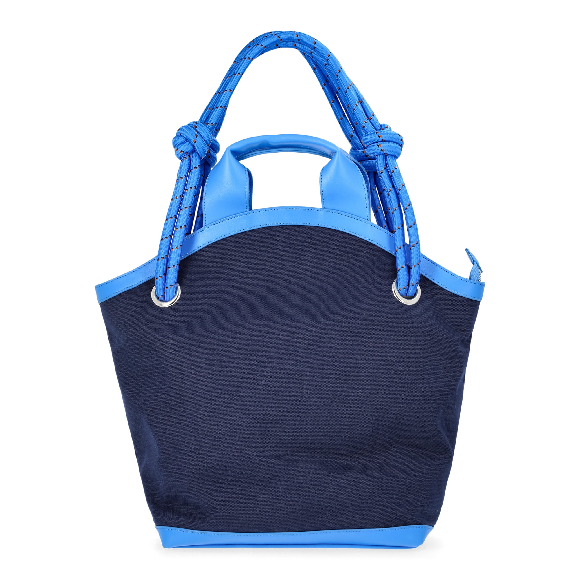 Free Assembly Women's Canvas Tote Bag, Navy/Blue | Walmart (US)