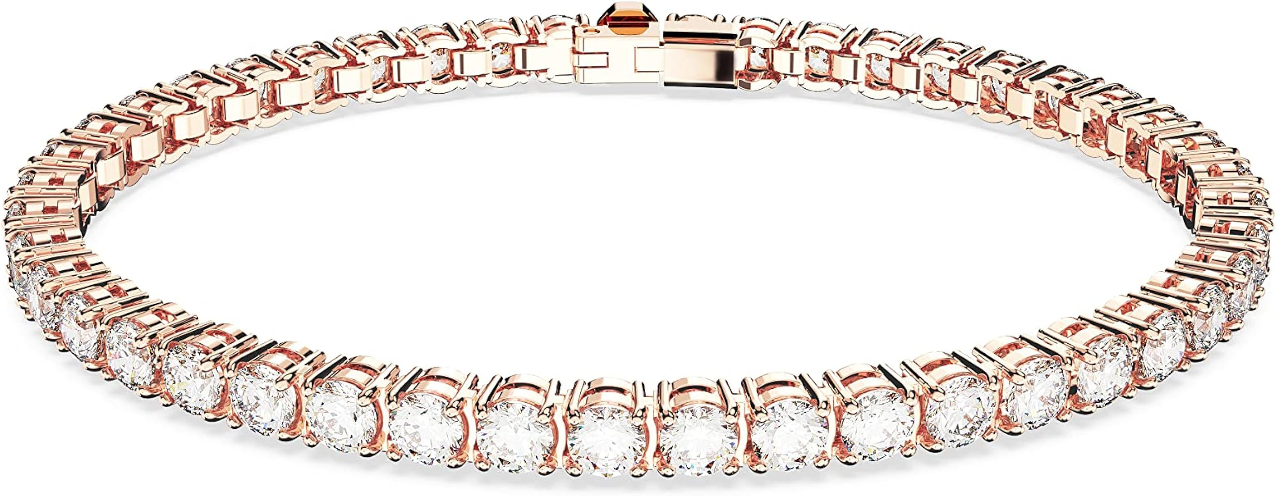 Swarovski Matrix Tennis Bracelet Collection, Pink Crystals, Blue Crystals, Clear Crystals, Round ... | Amazon (US)