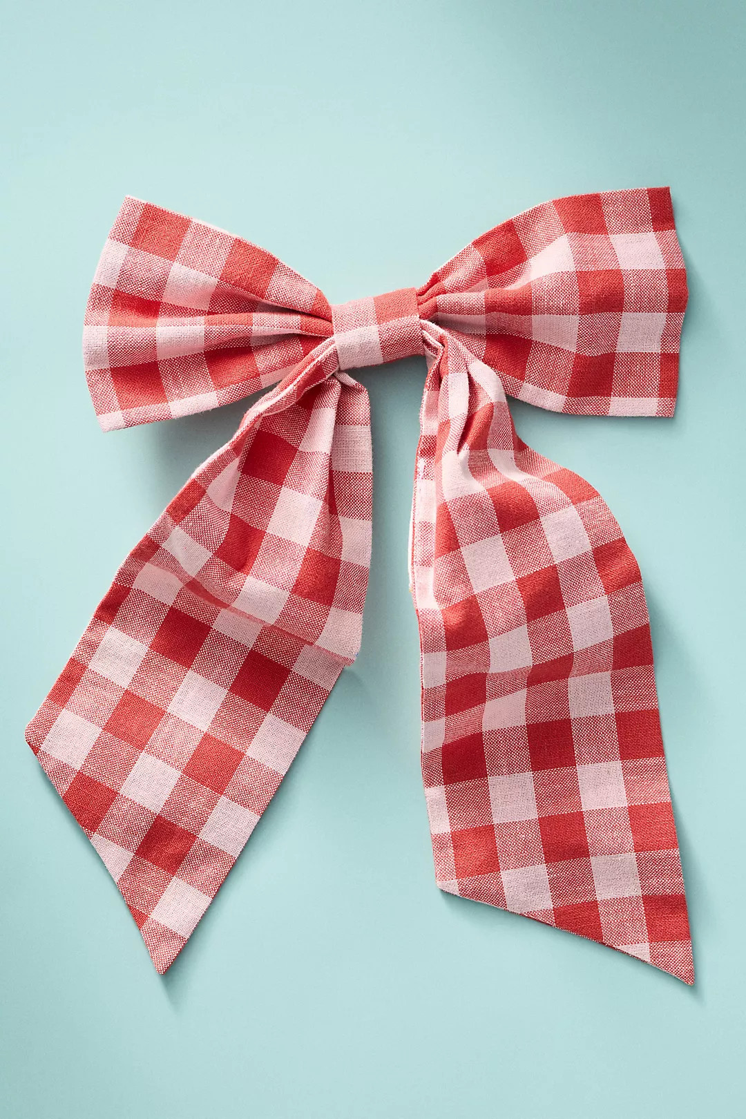 Gingham Bow Ornament | Anthropologie (US)