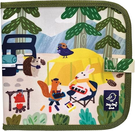 JJB & Friends Camping Doodle It and Go Activity Book | Erasable and Reusable Chalk Board Book | f... | Amazon (US)