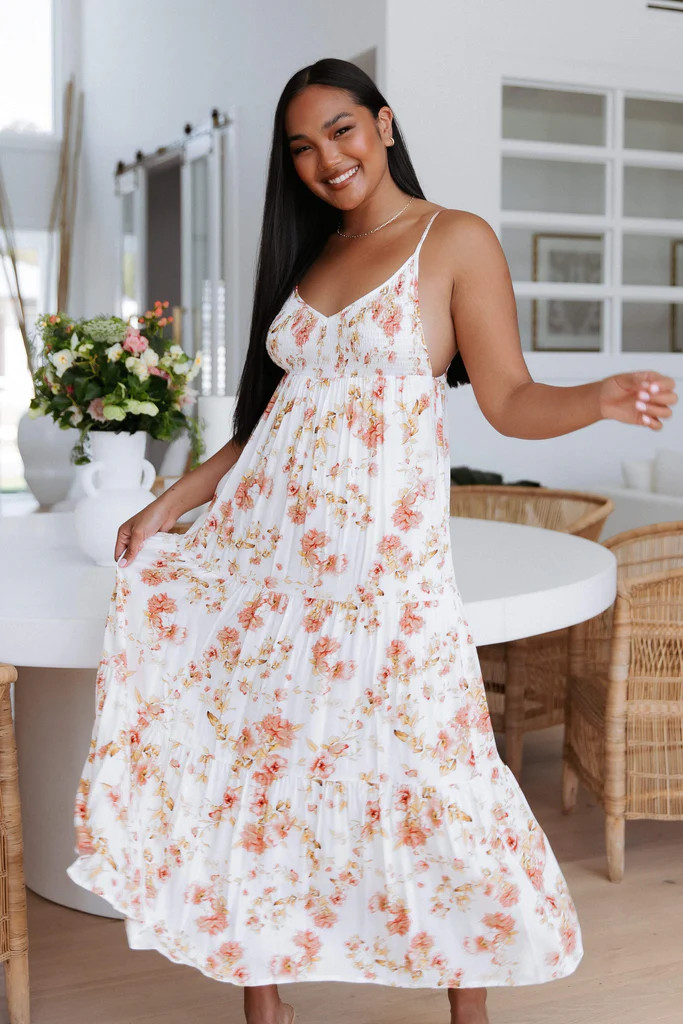 Amarlie Dress - White Floral | Petal & Pup (AU)