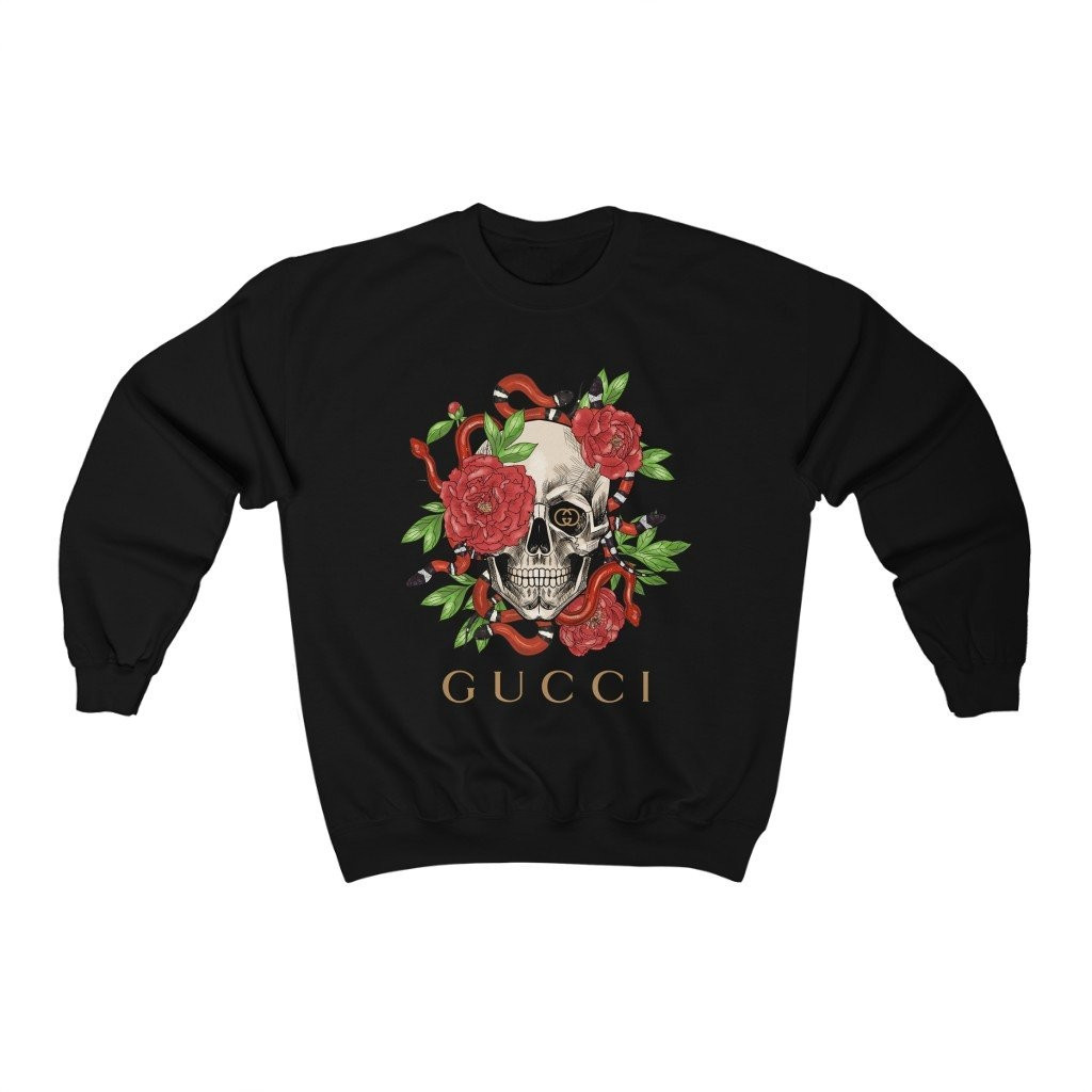 Skull Snake Roses GG Designer Inspired Unisex Sweatshirt | Always Stylish Mama