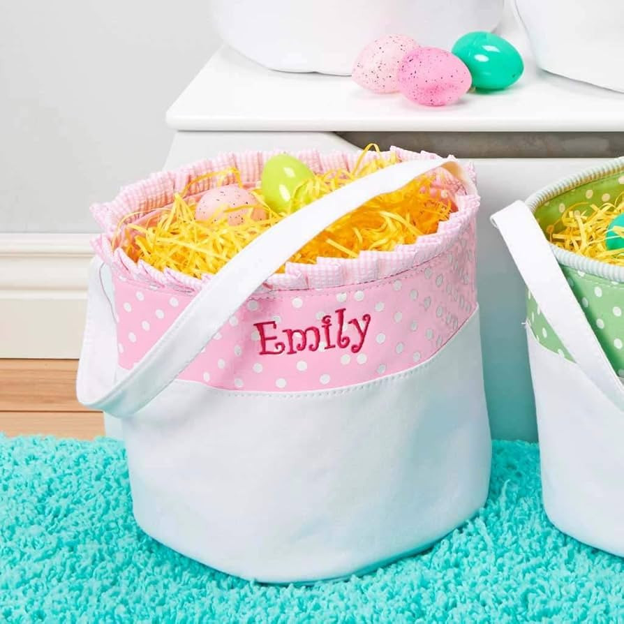 Personalized Soft and Light Easter Basket (Baby Pink) | Amazon (US)