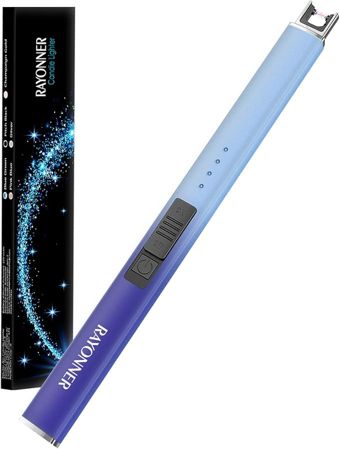 RAYONNER Lighter Electric Lighter Candle Lighter USB Lighter with Safety Switch Rechargeable Flam... | Amazon (US)