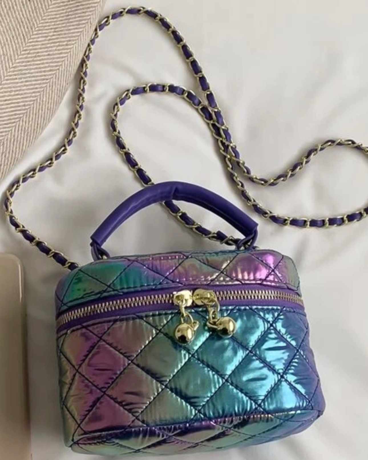 Shein Iridescent top handle crossbody bag!

#LTKunder50 #LTKstyletip