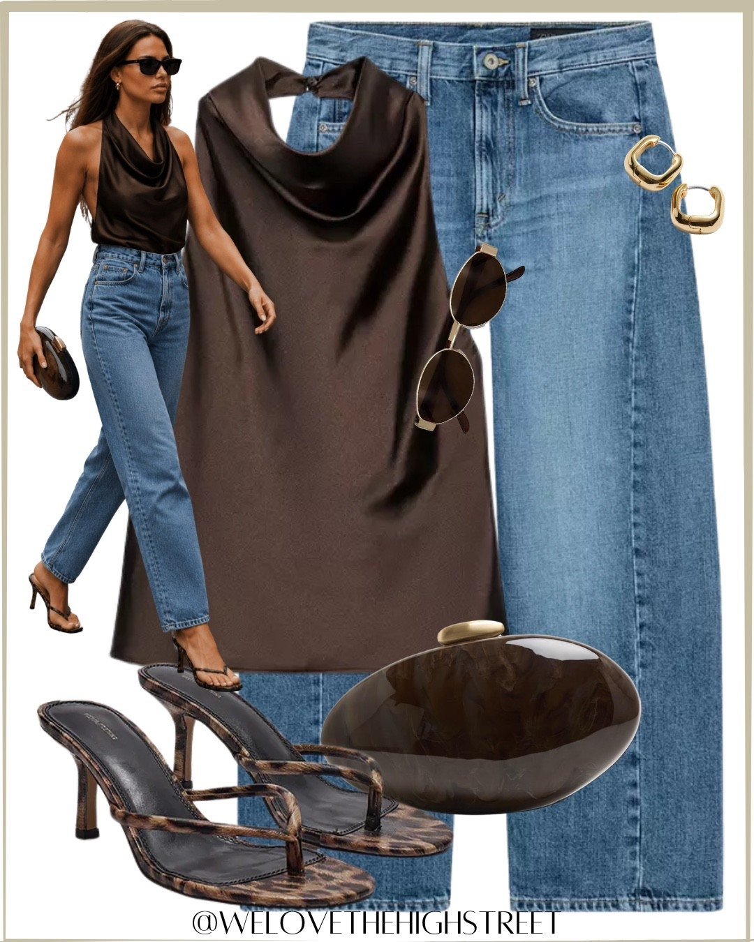 SATIN HALTER NECK TOP