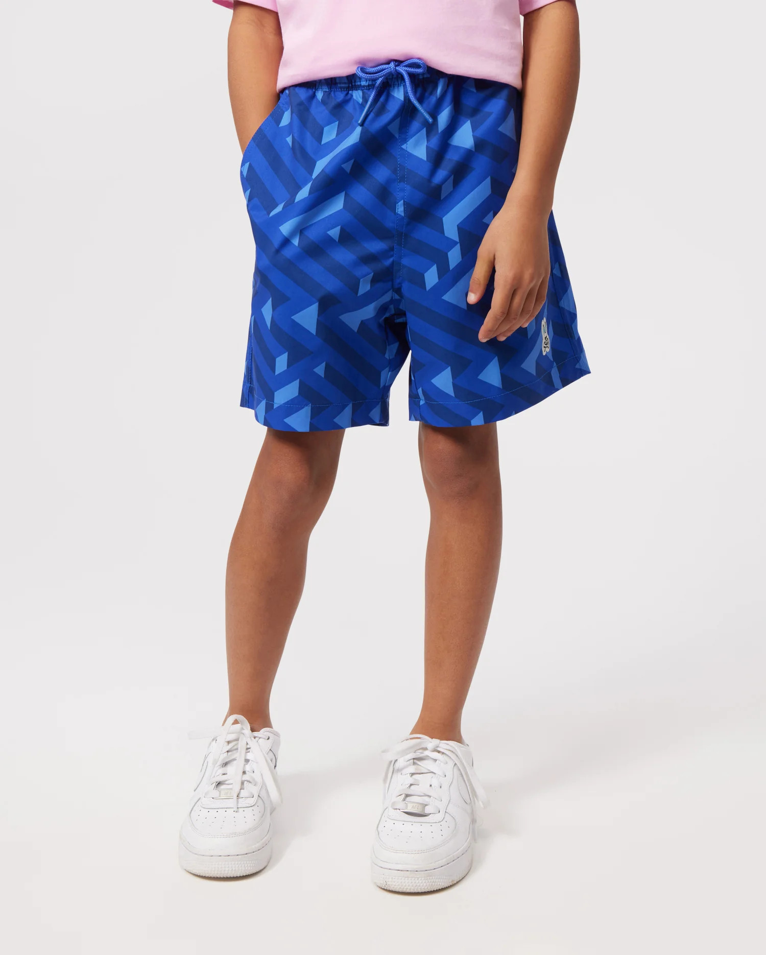 KIDS BLUE PISANI SWIM TRUNK - B0W723X1PO | PSYCHO BUNNY | Psycho Bunny