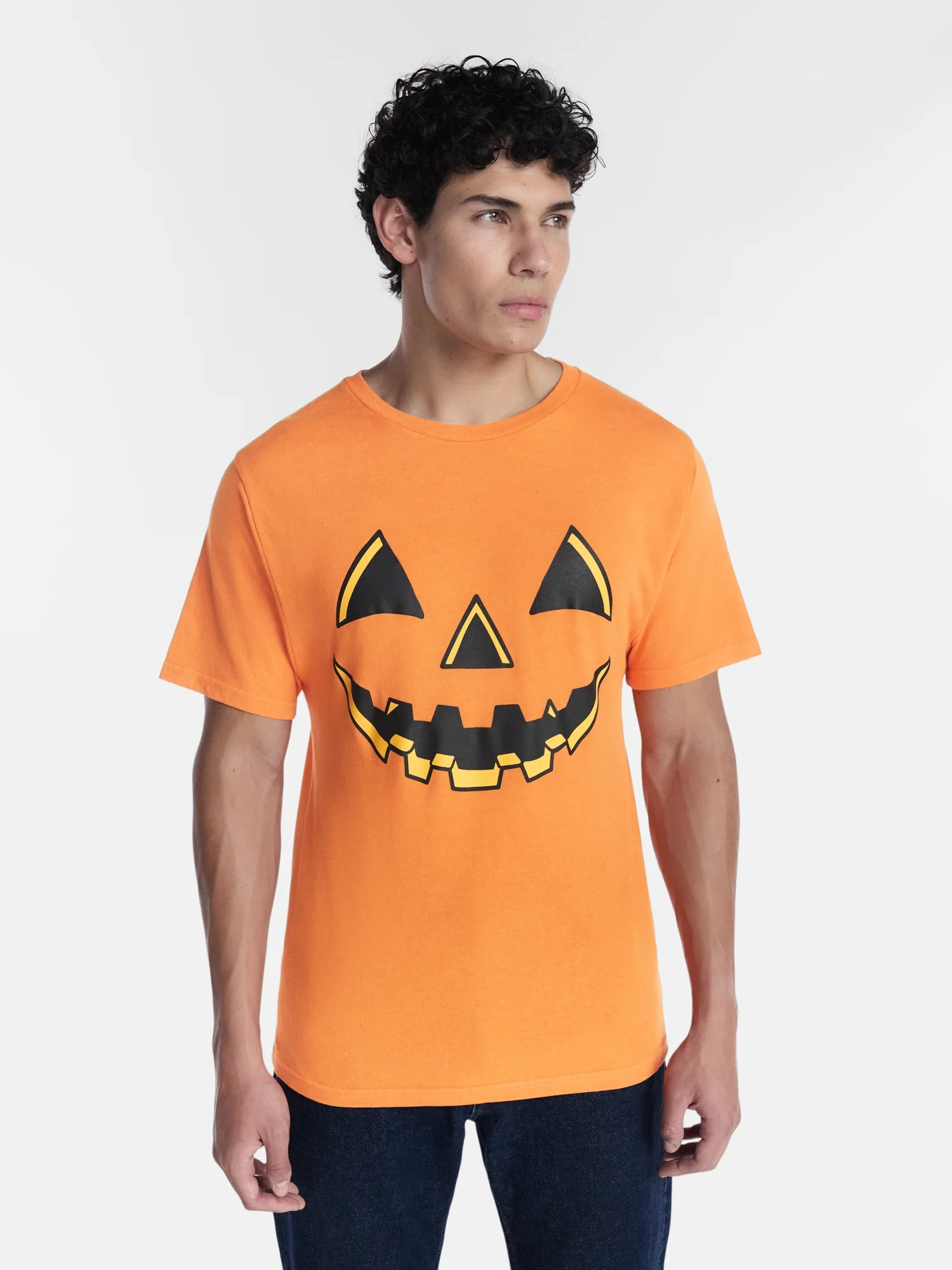 Halloween Men's Jacko Smile Graphic Tee from Way to Celebrate, Sizes XS-4XLT | Walmart (US)