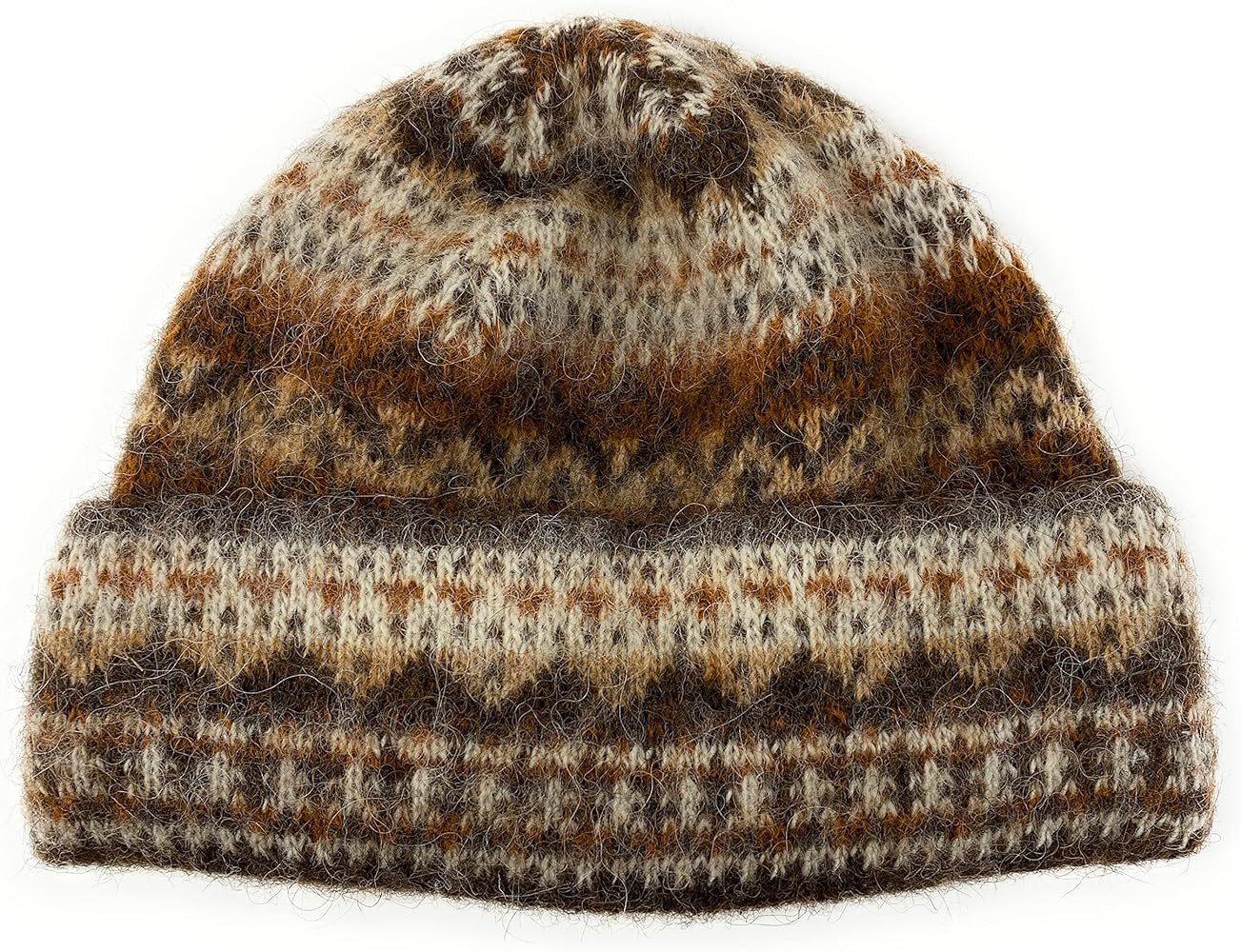 Winter Icelandic Wool Double Cuff Beanie Cap for Women 2 Ply Knitted | Amazon (CA)