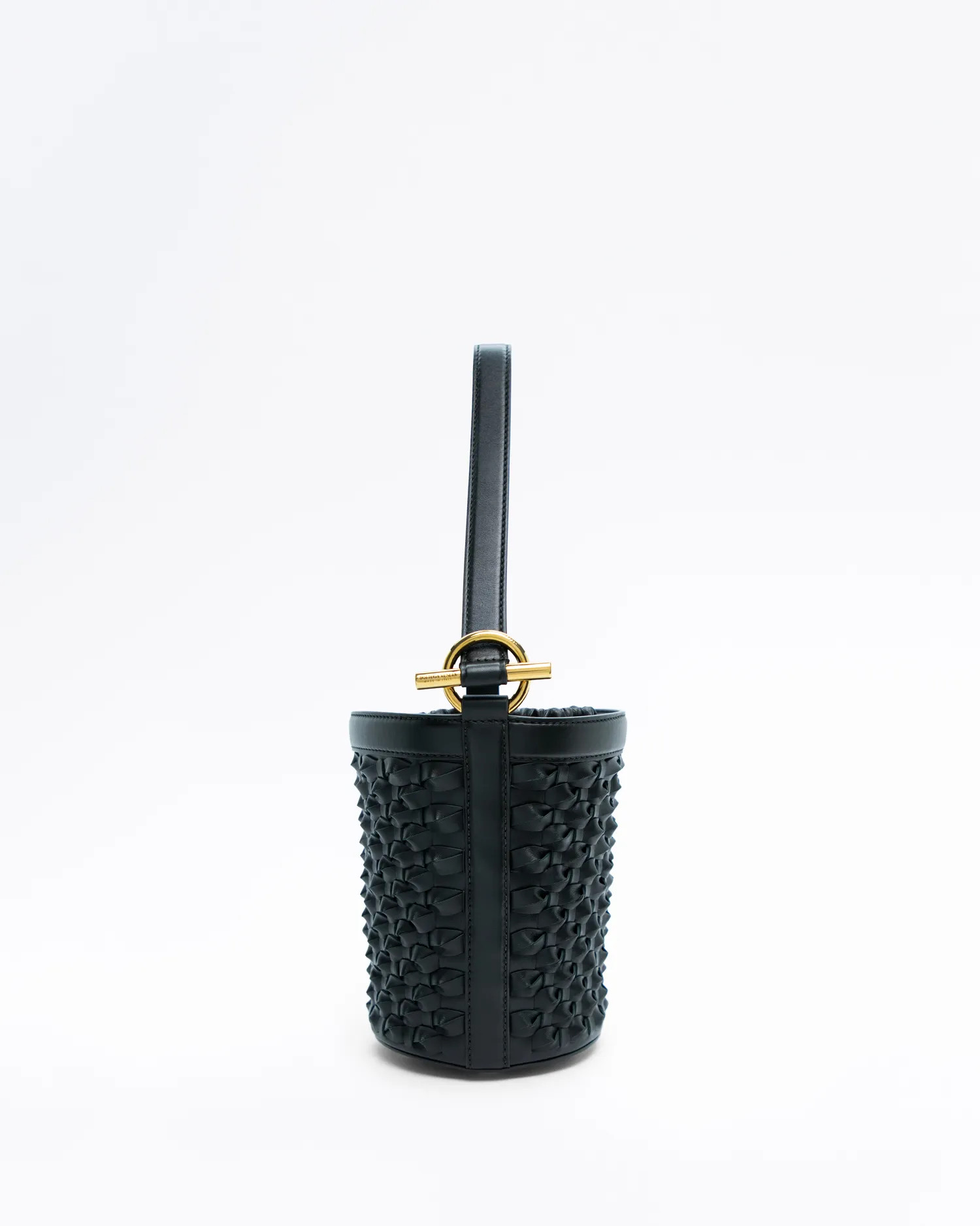 Intrecciato Knot Small Bucket Bag | Vivrelle