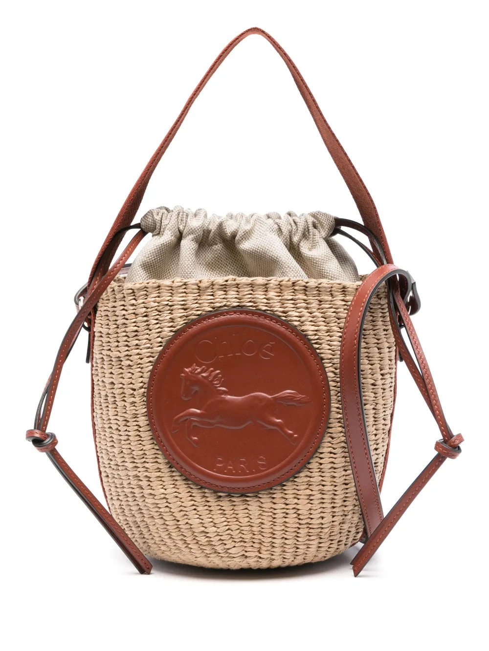 Chloé Small Horse Medal Bucket Bag | Neutrals | FARFETCH BR | Farfetch (BR)